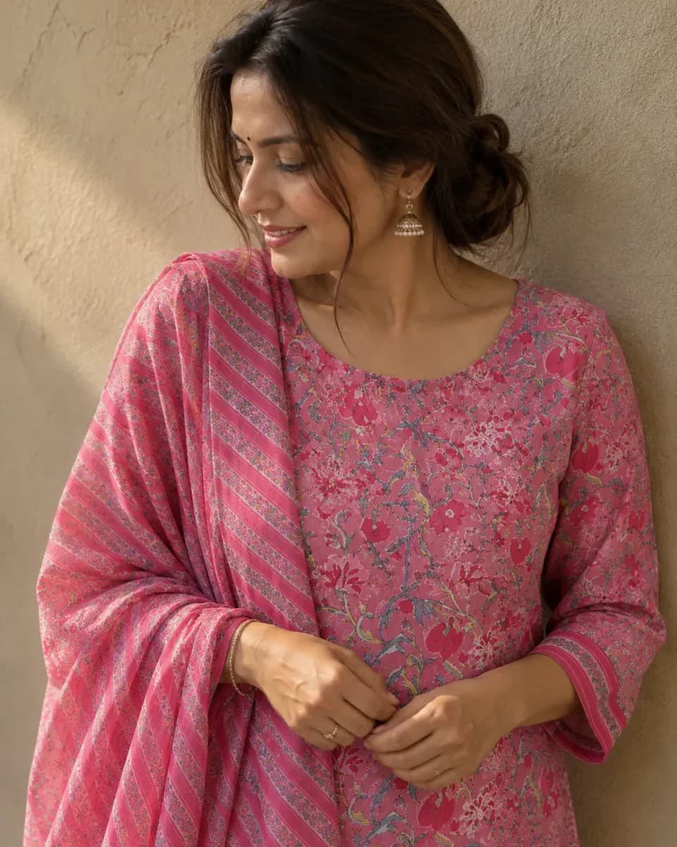 Rani Floral Print Kurta Set, photo 2 of 4