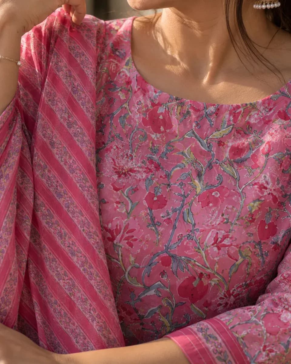 Rani Floral Print Kurta Set, photo 3 of 4