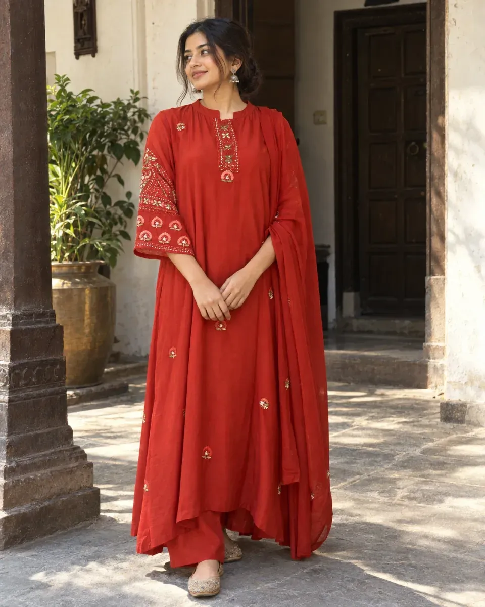 Sindoor Mirrorwork Kurta Set, photo 1 of 4