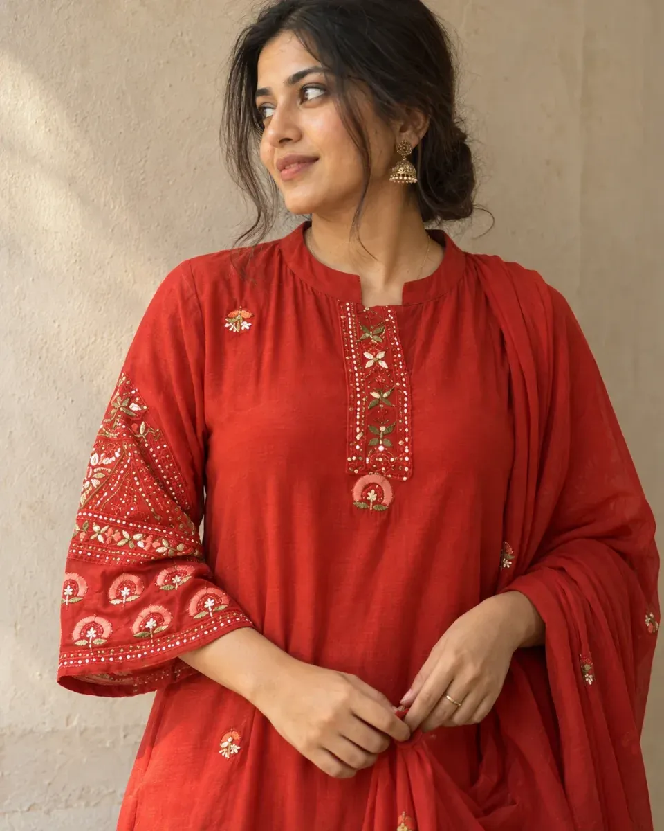 Sindoor Mirrorwork Kurta Set, photo 2 of 4